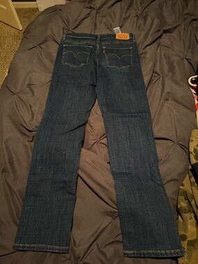 Levi's 312 Shaping Slim Jeans - Medium Blue with Tan Stitching